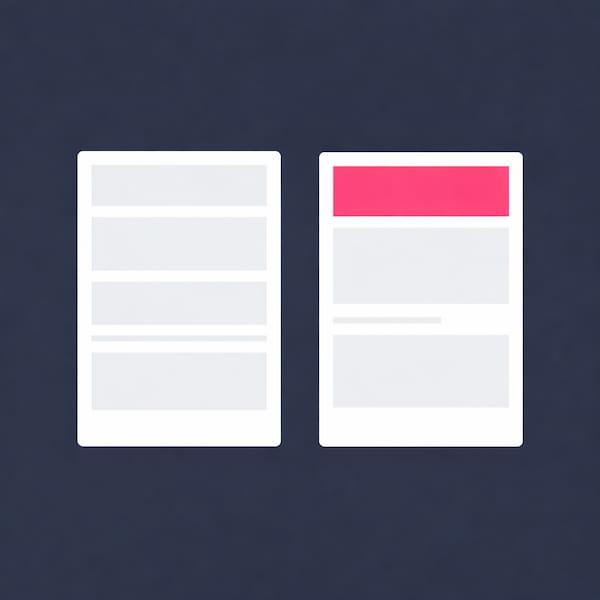 Zwei Landingpage Frameworks nebeneinander zum Vergleich