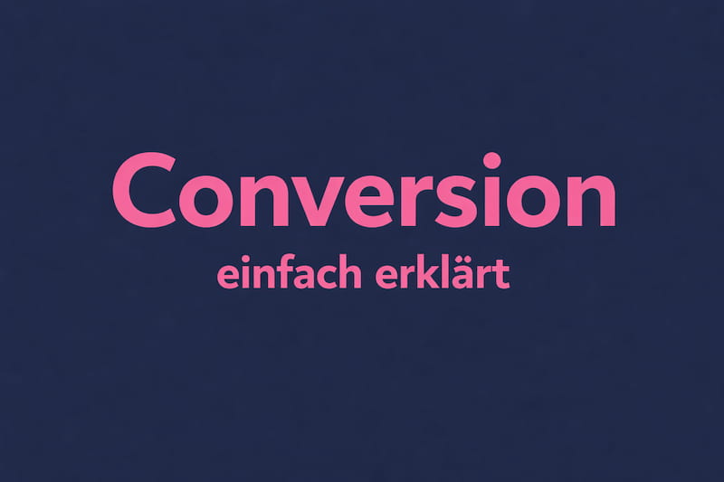 Nur Text als Bild: Conversion einfach erklärt.